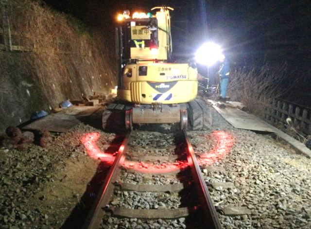 バックホウ安全対策